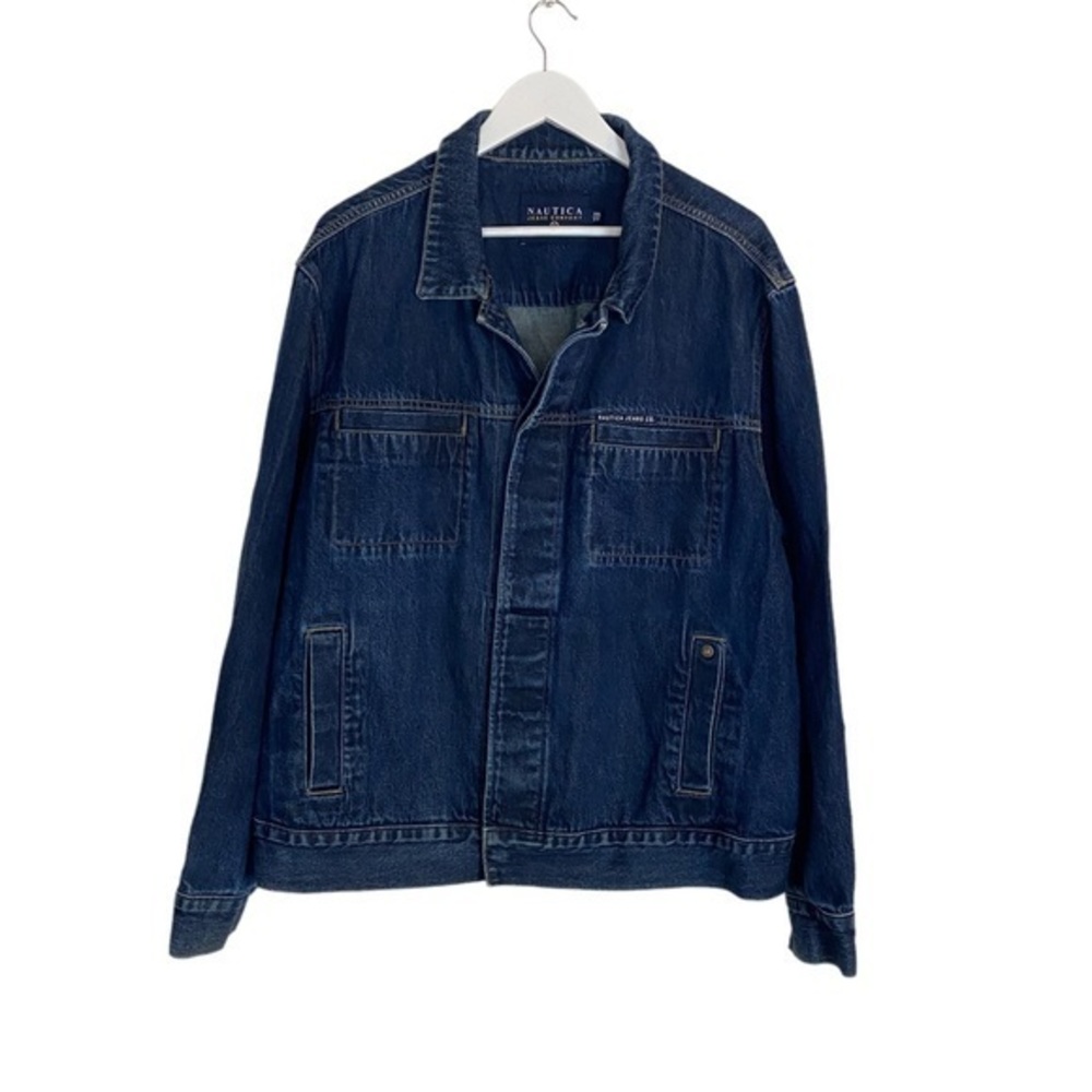 Nautica Jeans Blue Denim Jean Jacket Size XXL